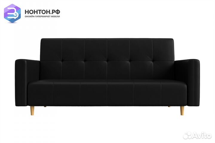 Диван книжка Вест экокожа черная