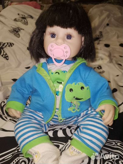 Кукла реборн девочка с одеждой мягко набивная 40см