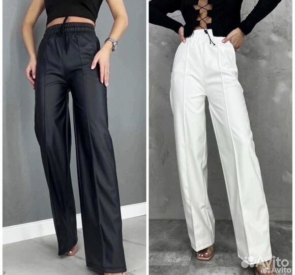 Кожаные брюки (экокожа)