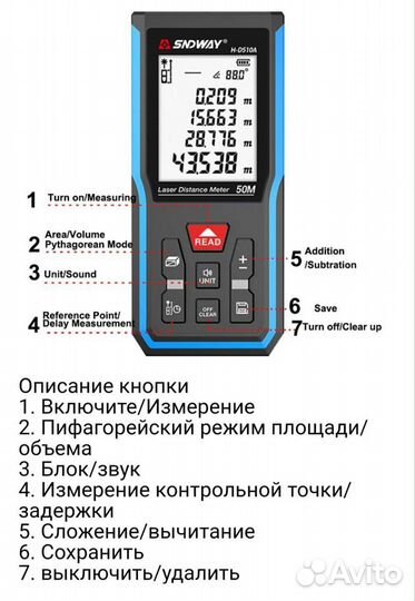 Лазерные дальномеры sndway и inkersi (50-70м)