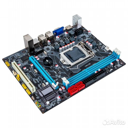 Материнская плата H55 LGA 1156 DDR3 16гб Micro-ATX