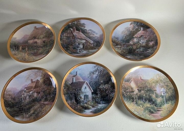 Коллекция раритетных настенных фарфоровых тарелок