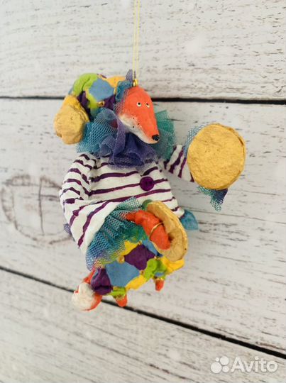 Ватные елочные игрушки