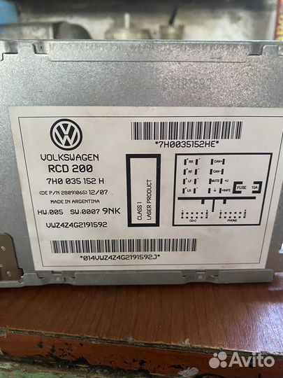 Магнитола volkswagen transporter t5