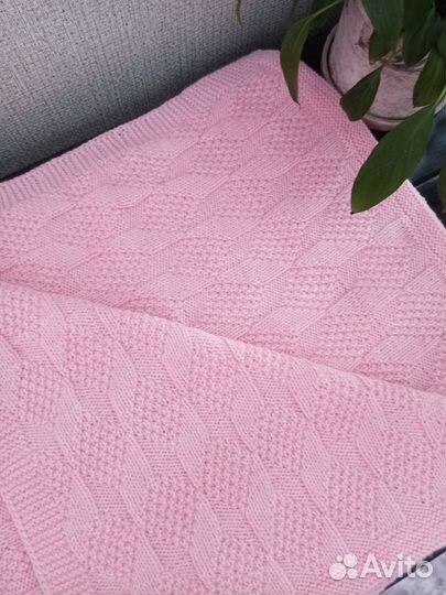 Плед детский вязаный ручная работа