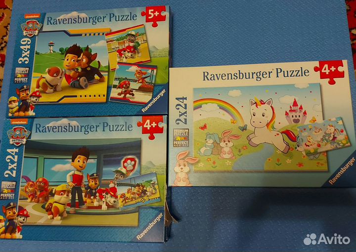 Пазлы ravensburger и larsen