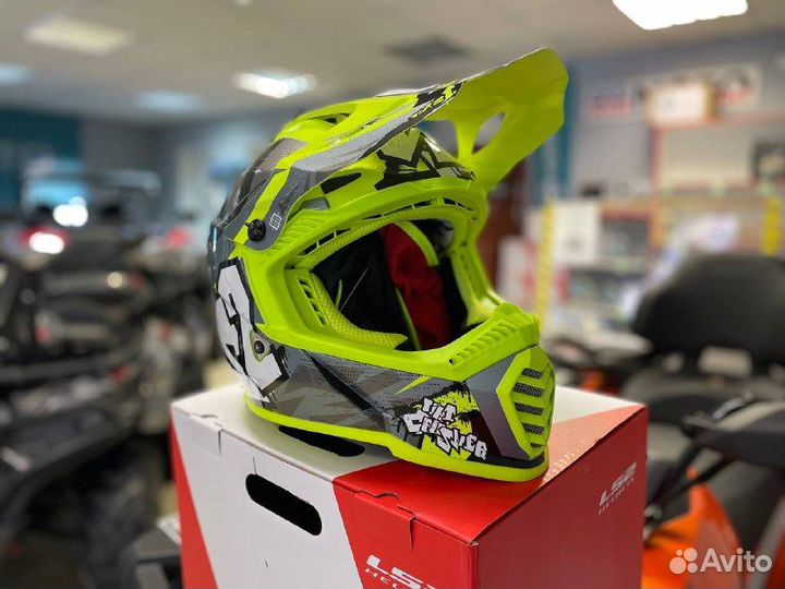 Шлем кроссовый LS2 MX437 fast crusher camo