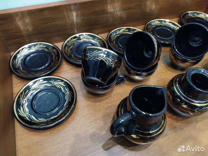 Винтаж: Кофейный сервиз. Болгария. Сервиз чайный