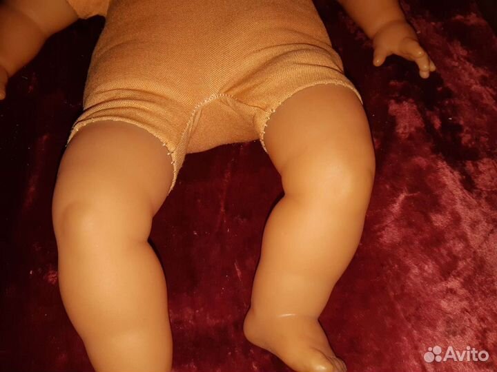 Кукла пупс гдр текстиль-резина