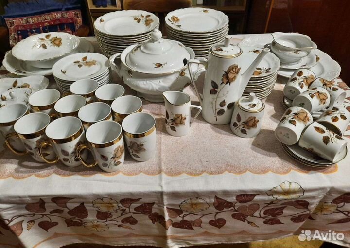 Столовый сервиз Польша 60-е гг, 79 предметов