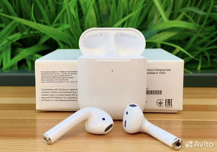 AirPods 2 + чехол