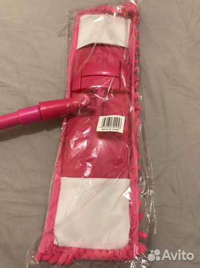 Швабра с насадкой из микрофибры букли