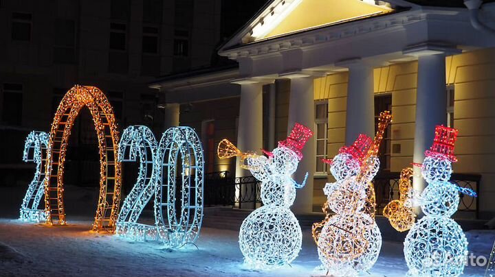 Светящиеся фигуры для улицы