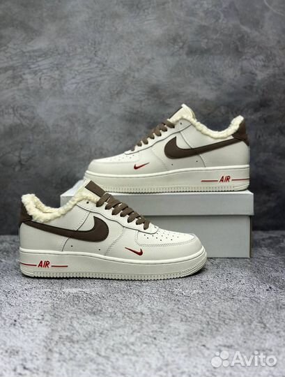 Кроссовки nike air force 1 с мехом