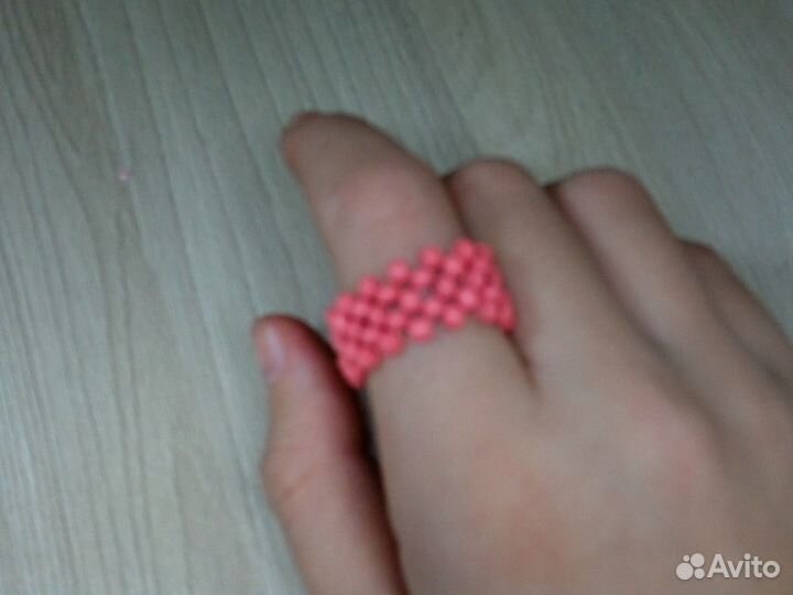 Кольцо из бисера