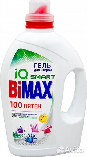 Гель для стирки IQ Smart 100 пятен 1.95мл