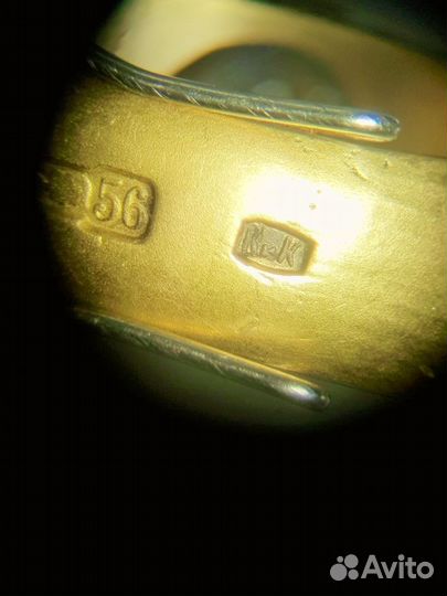 Мужской золотой перстень конец XIX-начало XX века