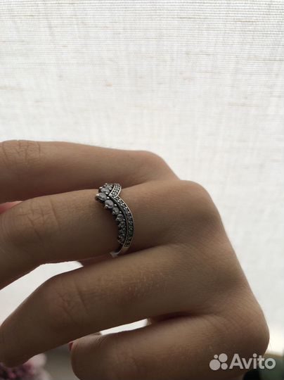 Оригинальное кольцо Pandora серебряное