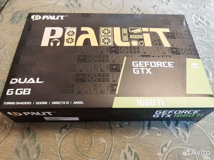 Видеокарта palit gtx 1660 ti 6 gb