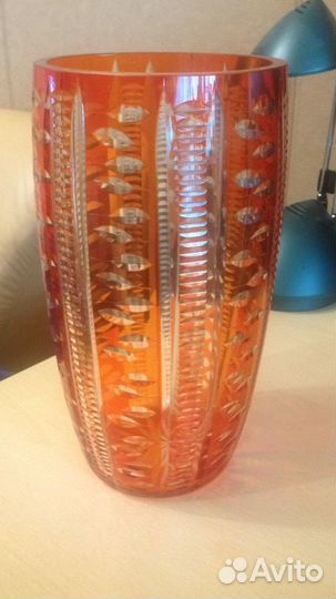 Вазы цветной хрусталь