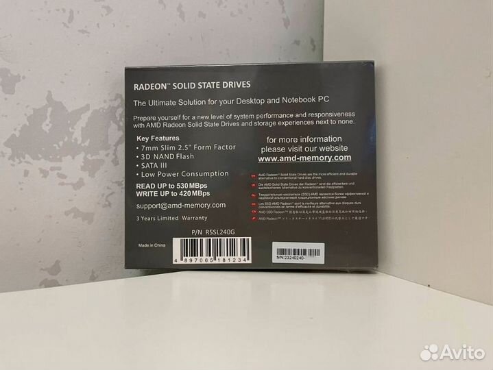 SSD диск AMD radeon 240GB