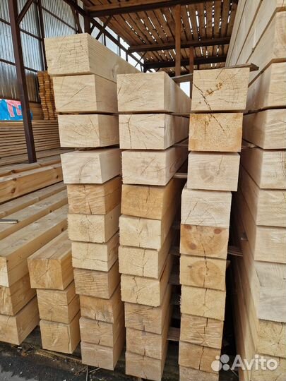 Обрезной брус 150*150*6000 из сосны