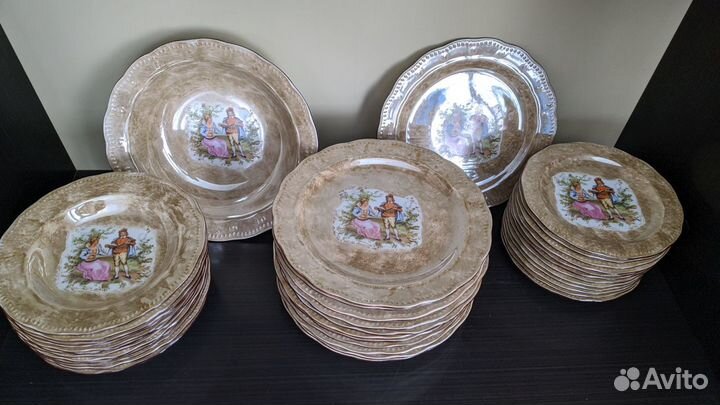 Большой столовый и чайный сервиз ручной работы