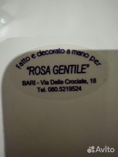 Тарелка с росписью (Италия)