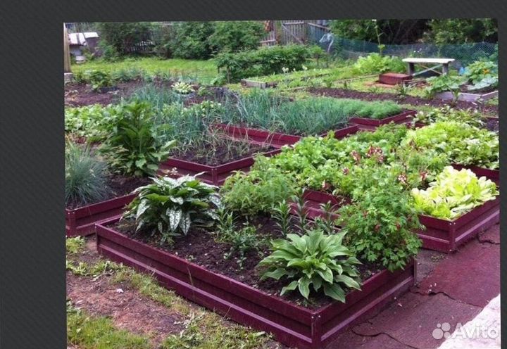 Грядка оцинкованная 1м х 6м х 22см