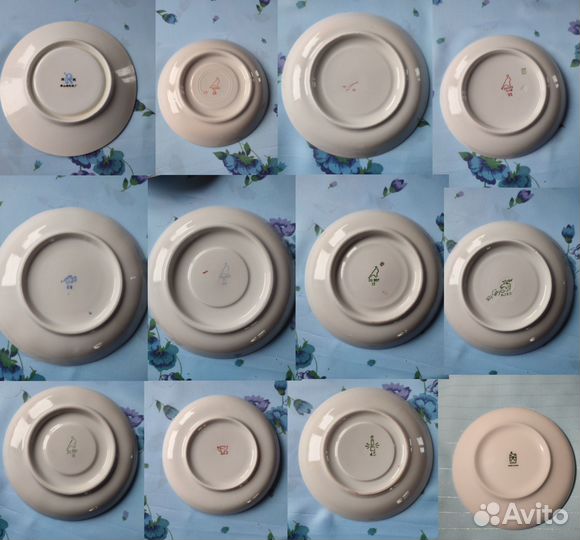 Блюдца фарфоровые винтажные