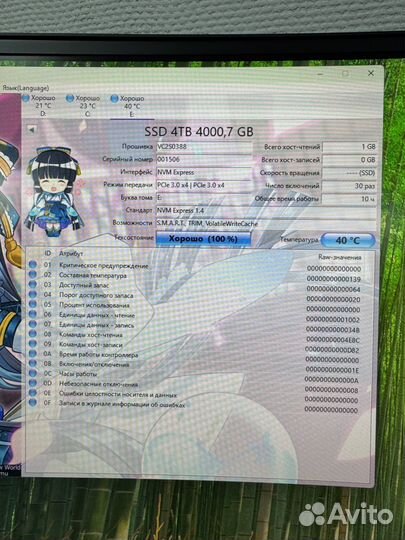 SSD m.2 4TB OEM nvme pci-e 3.0 x4 2280