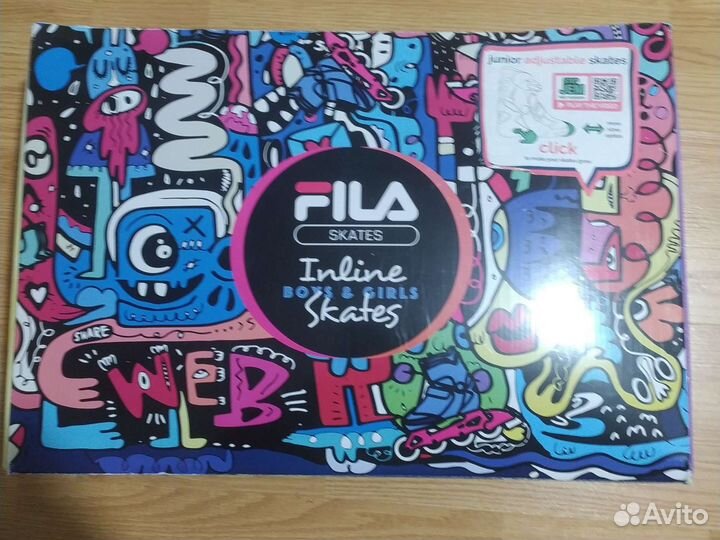 Ролики детские fila.Размер российский 38-40