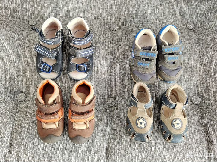 Обувь на липучке на первый шаг пакетом