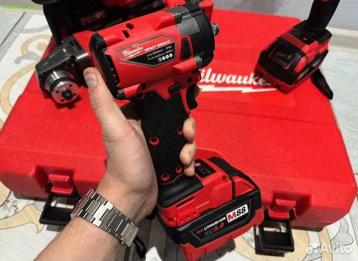 Набор гайковерт ушм перфоратор шуруповерт акб (Арт.52124)