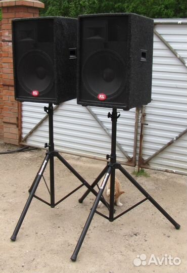 Колонки активные PA 1200W 2шт Pro D15