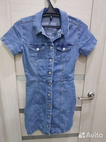 Джинсовое платье 42 размер