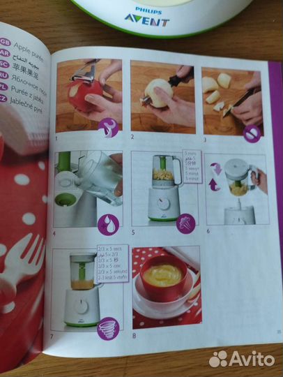 Пароварка блендер philips avent 2 в 1