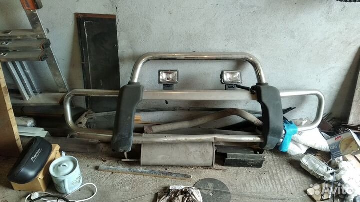 Кенгурятник с противотуманками