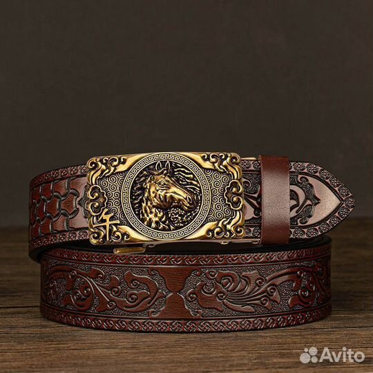 Мужской кожаный ремень