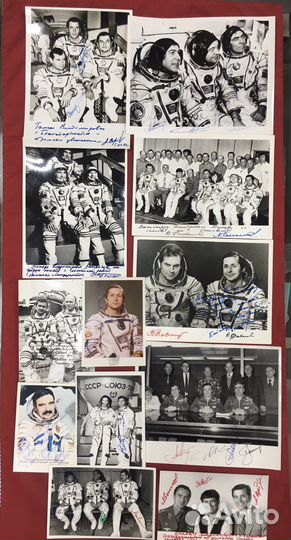 Советские космонавты фотографии с автографами