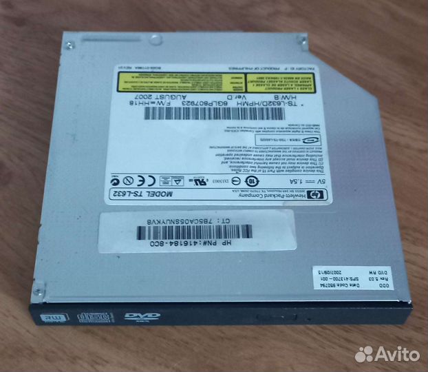 HP Dvd RW привод