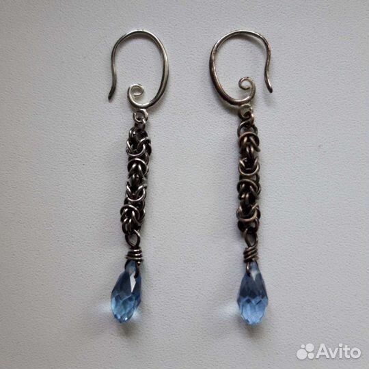 Серьги. Серебро. Ручная работа