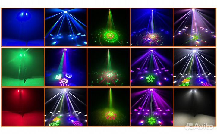 Светомузыка бабочка 5в1 Derby, UV, новый