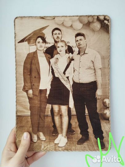 Выжигание портрета на дереве