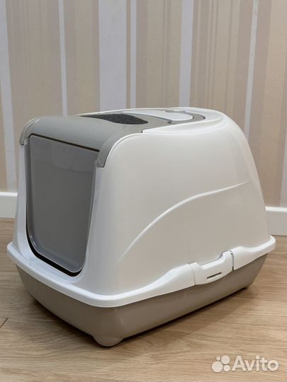 Закрытый лоток для кошек туалет