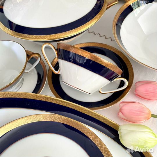Столовый набор Кобальтовая Лента Edelstein Germany