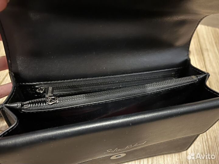 Сумка женская черная маленькая вечерняя клатч