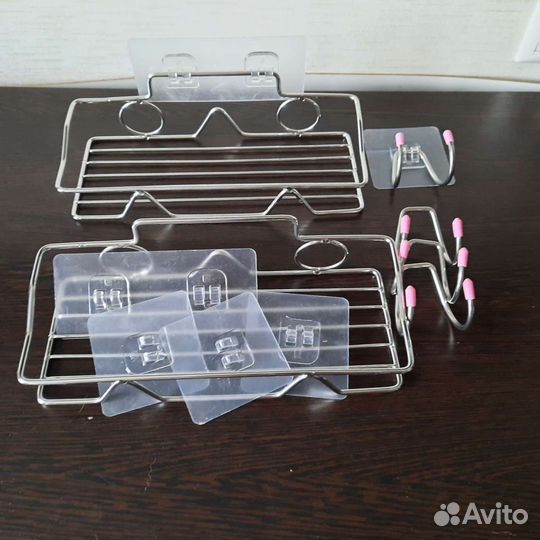 Полки с крючками на липучке