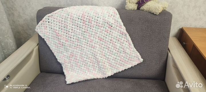 Плед детский плюшевый