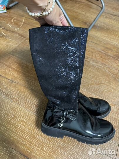 Сапоги осенние на девочку 33 размер